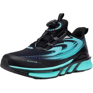 Кроссовки для бега с низким верхом, устойчивые к скольжению, для детей и подростков XTEP, черный/зеленый