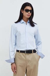 Хлопчатобумажную рубашку Hugo, синий