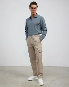 Мужские карго-штаны прямого кроя бежевого цвета Sepiia