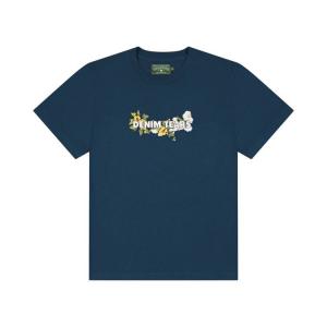 Футболка Denim Tears Cotton Floral Logo Tee, Navy
