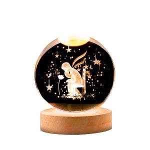 Светящиеся стеклянные украшения, премиальная атмосферная, светящаяся лампа "Звездное небо" Star mobs, розовый