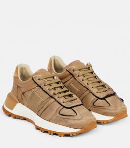 Кроссовки из нейлона и замши 50-50 Maison Margiela, Chamois