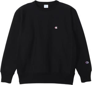 Мужская толстовка Champion C3-Y033 REVERSWEAVE(R), с длинным рукавом, круглым вырезом, черный