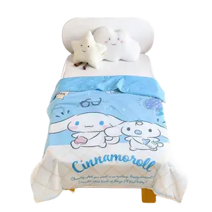 Стираемая подушка-мешок Kuromi Ice Cinnamoroll для детского сада летнее одеяло Sanrio, Brother Cinnamoroll