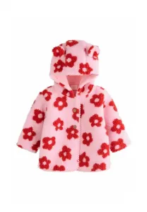 Куртка из флиса с капюшоном и подкладкой стандартного кроя. Next, Pink Floral All Over Print