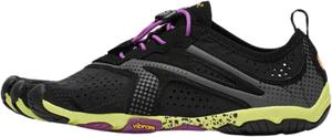 Женские кроссовки Vibram FiveFingers V-Run, Беговые кроссовки для естественного комфорта и стабильности, черный/желтый/фиолетовый