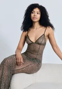 Длинная ночная рубашка с эксклюзивным леопардовым принтом. Hunkemöller, Caviar