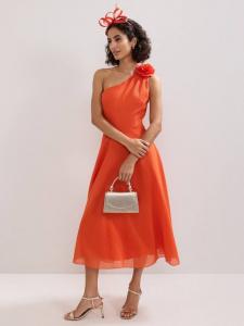 Платье миди Joseline с одним плечом Phase Eight, Orange
