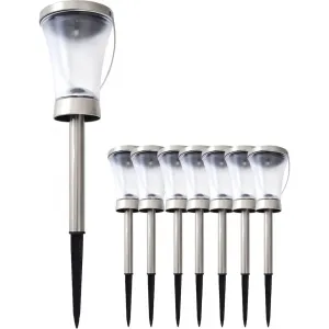 Солнечный светильник с LED näve Veronica 8 шт. Теплый белый Näve, серебристый