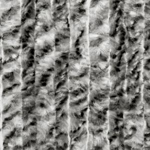 Флисовая занавеска Moritz из синели 100 x 200 см темно-серая пестрая серая дверная занавеска для защиты от мух, защиты от насекомых для кемпинговых караванов