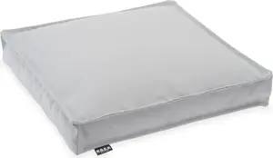 Подушка для сиденья HOCK Classic Uni Outdoor - 40x40x5 см. Подушка для стула для улицы - водонепроницаемая, светло-серая.