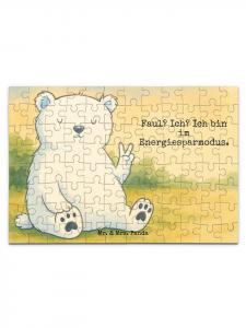 Mr. & Mrs. Panda Головоломка «Ленивый белый медведь» с надписью