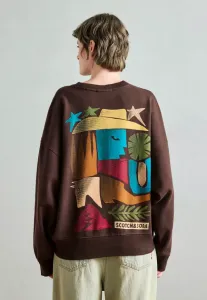 Толстовка свободного кроя с рисунком спереди и сзади. Scotch & Soda, Hot Fudge