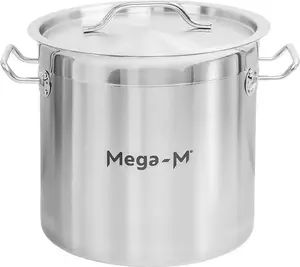 Кастрюля высокая с крышкой PRO 12л Ø 25 см x H 25 см N Mega-M