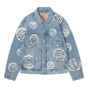 Куртка x denim tears type 2 jacket 'light indigo' Stussy, голубой