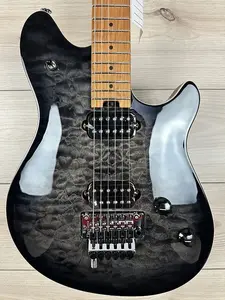 EVH Wolfgang Special QM, накладка из запеченного клена, окраска Charcoal Burst