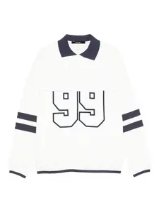 Толстовка 99 Boyfriend с воротником поло Ksubi, белый