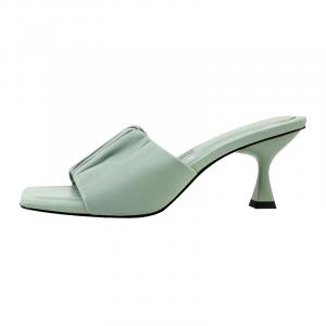 WUDASHU Женские тапочки-шлёпанцы зелёные, цвет Green