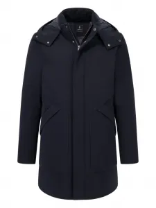 Стеганая парка с капюшоном Boggi Milano, синий