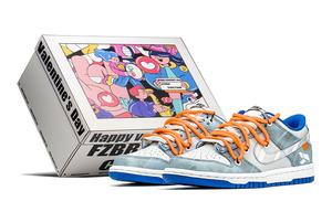 Кроссовки Nike Dunk Skateboard Shoes Women's Low-Top Blue/Gray/Silver