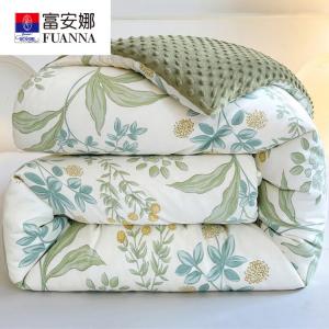 Fuanna Одеяло 200х230 см, вес 2,5 кг, 100% хлопок с лицевой стороны, велюр с изнанки