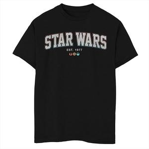 Футболка с простым логотипом Boys husky rainbow outline Star Wars
