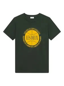 Футболка с графичным принтом Les Deux, зеленый