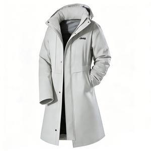 Пуховик Unisex Hooded Moderate Cargo Jeep, светло-серый