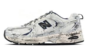 New Balance NB 530 амортизирующие, износостойкие низкие кроссовки Unisex Black White