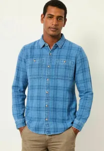 Рубашка в клетку с длинными рукавами, удлиненного кроя Fatface, Blue