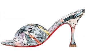 CL LUBOTING устойчивые к истиранию слайдеры-сандалии women's gray Christian Louboutin