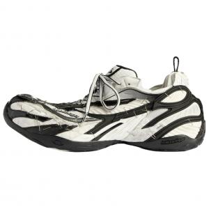 Balenciaga Мужские низкие повседневные кроссовки без подошвы, черный с белым