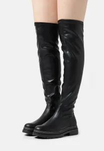 Эксклюзивные сапоги выше колена, доступные только онлайн. Tamaris, Black