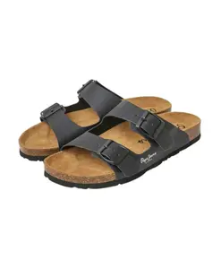 Черные минималистичные сандалии Pepe Jeans, черный