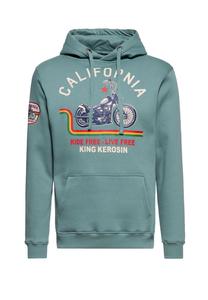 Худи с принтом «Калифорния» спереди KING KEROSIN, цвет Aquablau