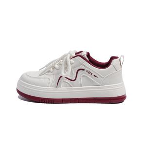 Непромокаемые легкие низкие скейтерские туфли для женщин RENBEN, Burgundy