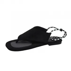 Alxnan Женские сандалии на одной застежке - Ночной черный, цвет Night Black