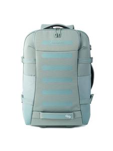 Рюкзак на колесиках Comby RFID 55 см, двухколесный, серо-зеленый Hedgren