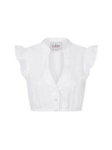 Блузка Карла с короткими рукавами, дирндль, белая Nübler