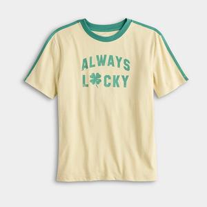 Футболка с ретро-принтом для мальчиков 12-20 лет в размерах regular и husky Sonoma Goods For Life, Yellow Lucky