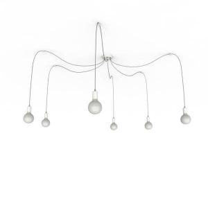 Подвесной светильник Lumicom Medusa B, 6x6x4 см цвет hochglanz hellgrau/weiß