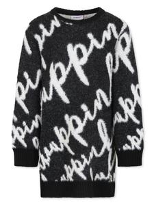 Трикотажное платье Pinko Kids, черный