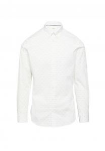 Рубашка TAILORED FIT BUTTON-DOWN STRETCH s.Oliver BLACK LABEL, белый