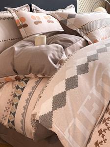 MIDO HOUSE Комплект постельного белья 4 предмета, 135x200 см, для кровати 180x220 см