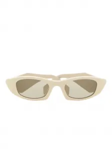 Солнцезащитные очки с геометрической оправой Prada, белый