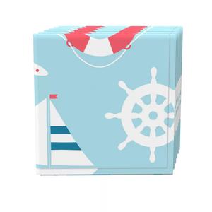 Набор салфеток, 100 % полиэстер, набор из 4 шт., 18x18 дюймов, Cartoon Nautical Adventure