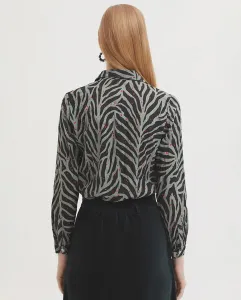 Женская рубашка 100% хлопок с принтом в виде животных Nice Things, черный