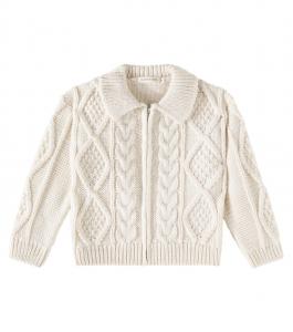 Кардиган Patagonia с косичной вязкой и застежкой-молнией The New Society, Vanilla Cream