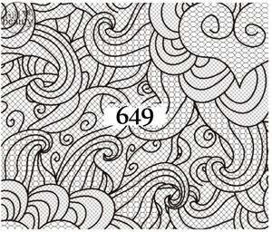 Водные наклейки для ногтей - №649, Raisin