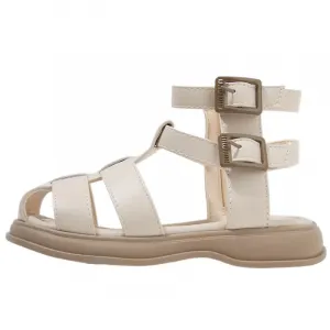 Дышащие полувысокие повседневные туфли детские MAIBUXIONG, бежевый